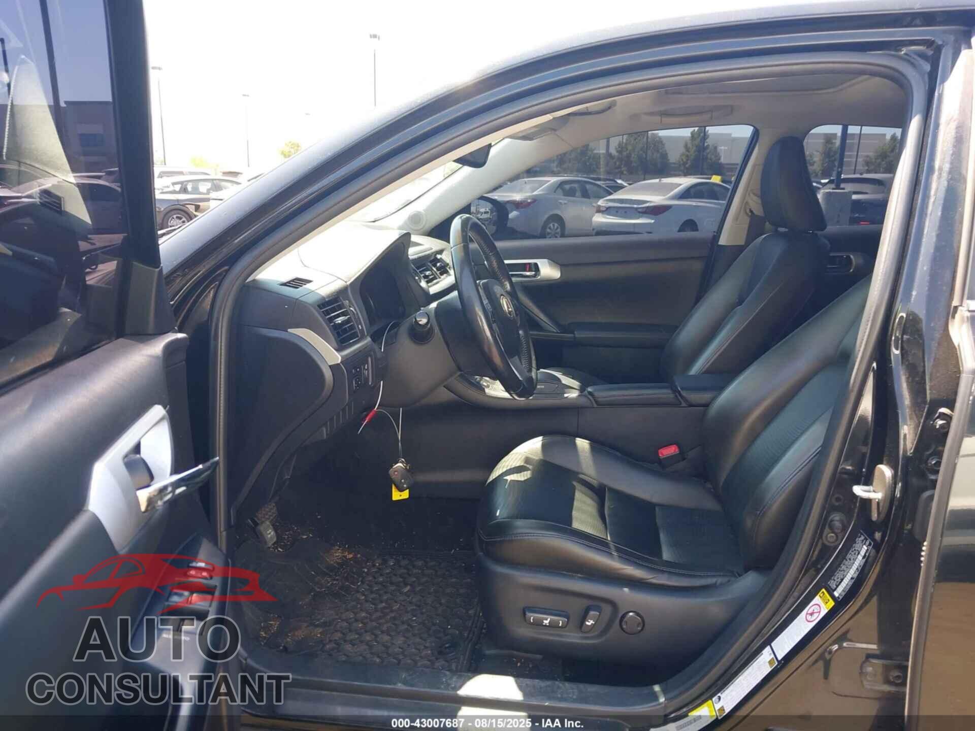 LEXUS CT 200H 2013 - JTHKD5BH4D2163739