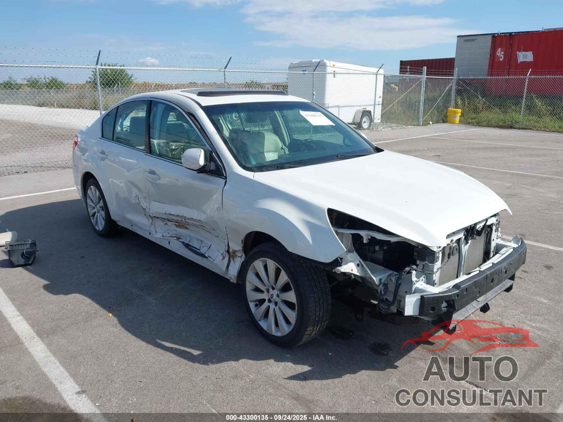 SUBARU LEGACY 2012 - 4S3BMCK68C3003912