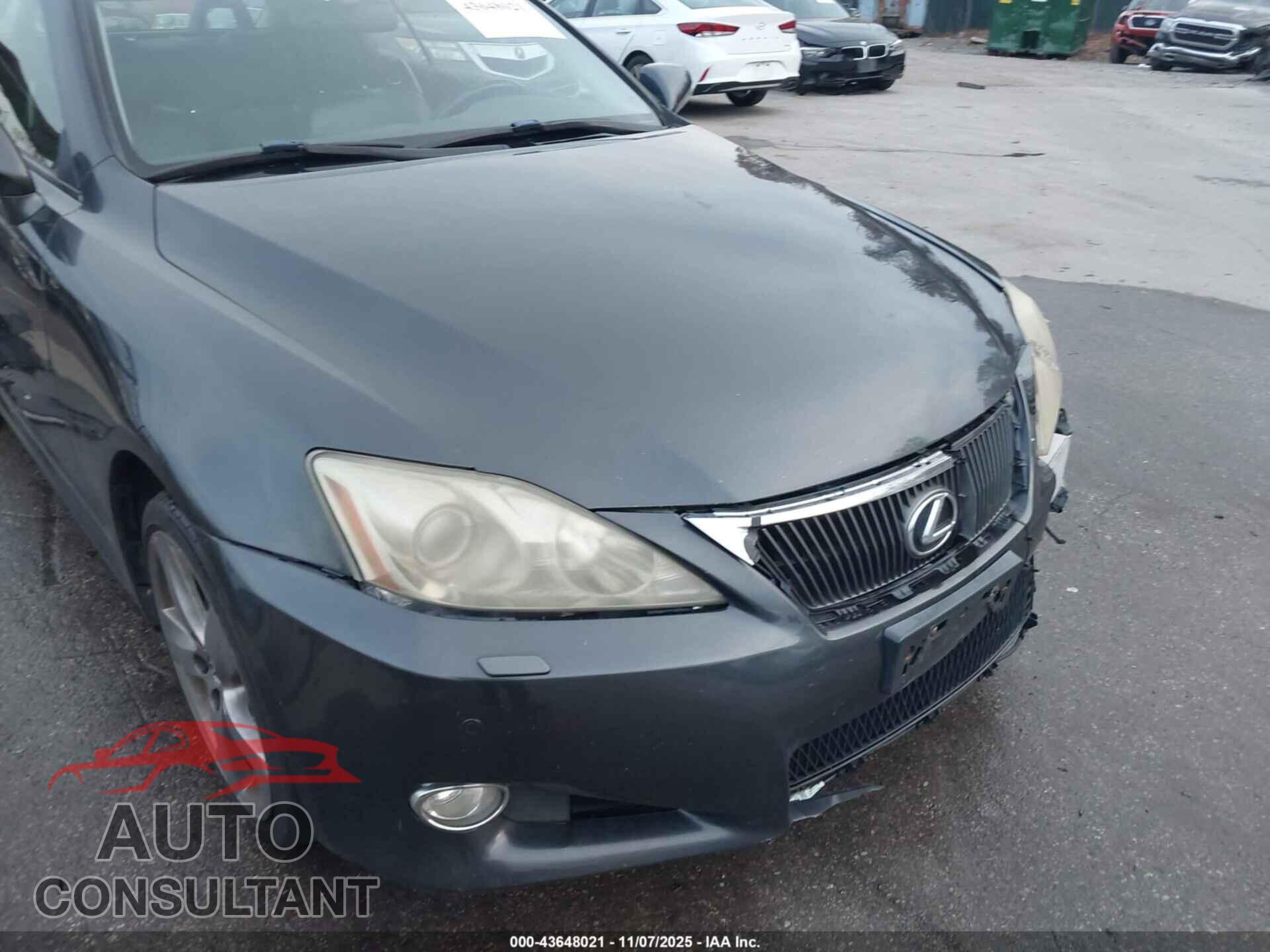 LEXUS IS 250C 2010 - JTHFF2C24A2508509