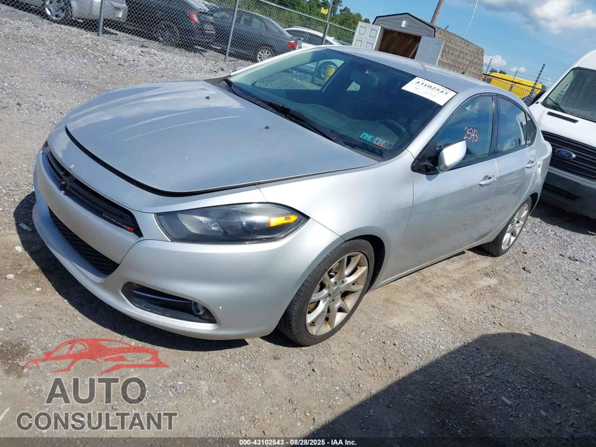 DODGE DART 2013 - 1C3CDFBA4DD298629