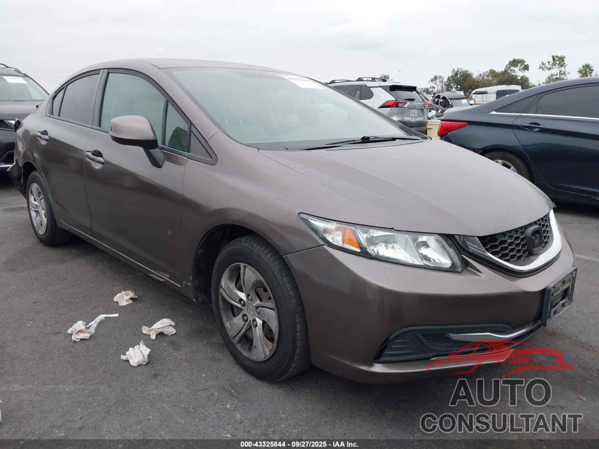 HONDA CIVIC 2013 - 19XFB2F5XDE218723