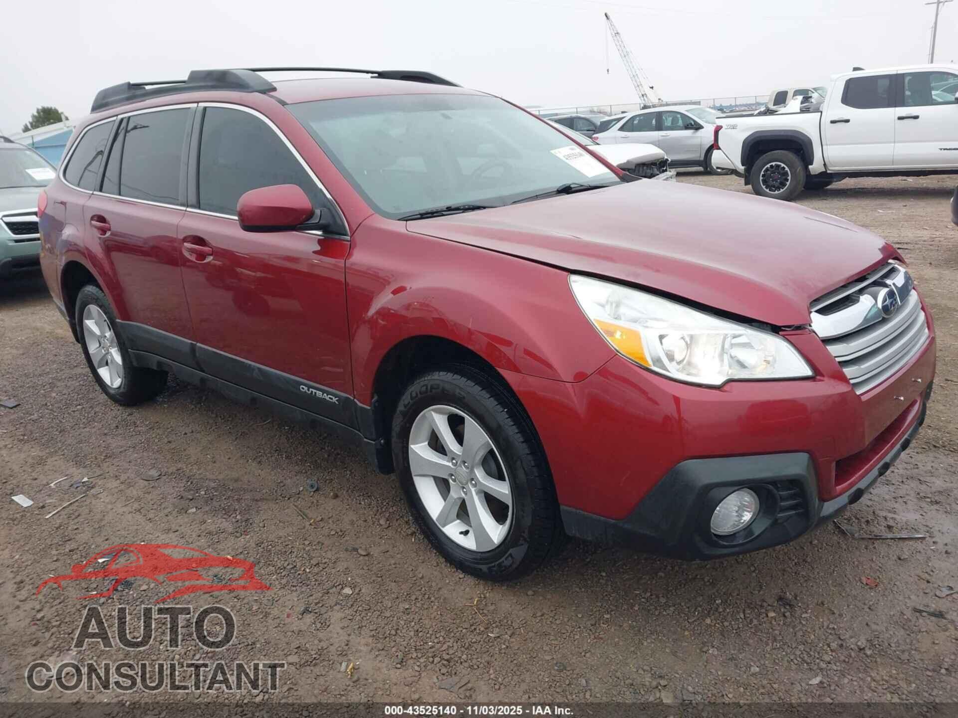 SUBARU OUTBACK 2014 - 4S4BRBCC9E3237412