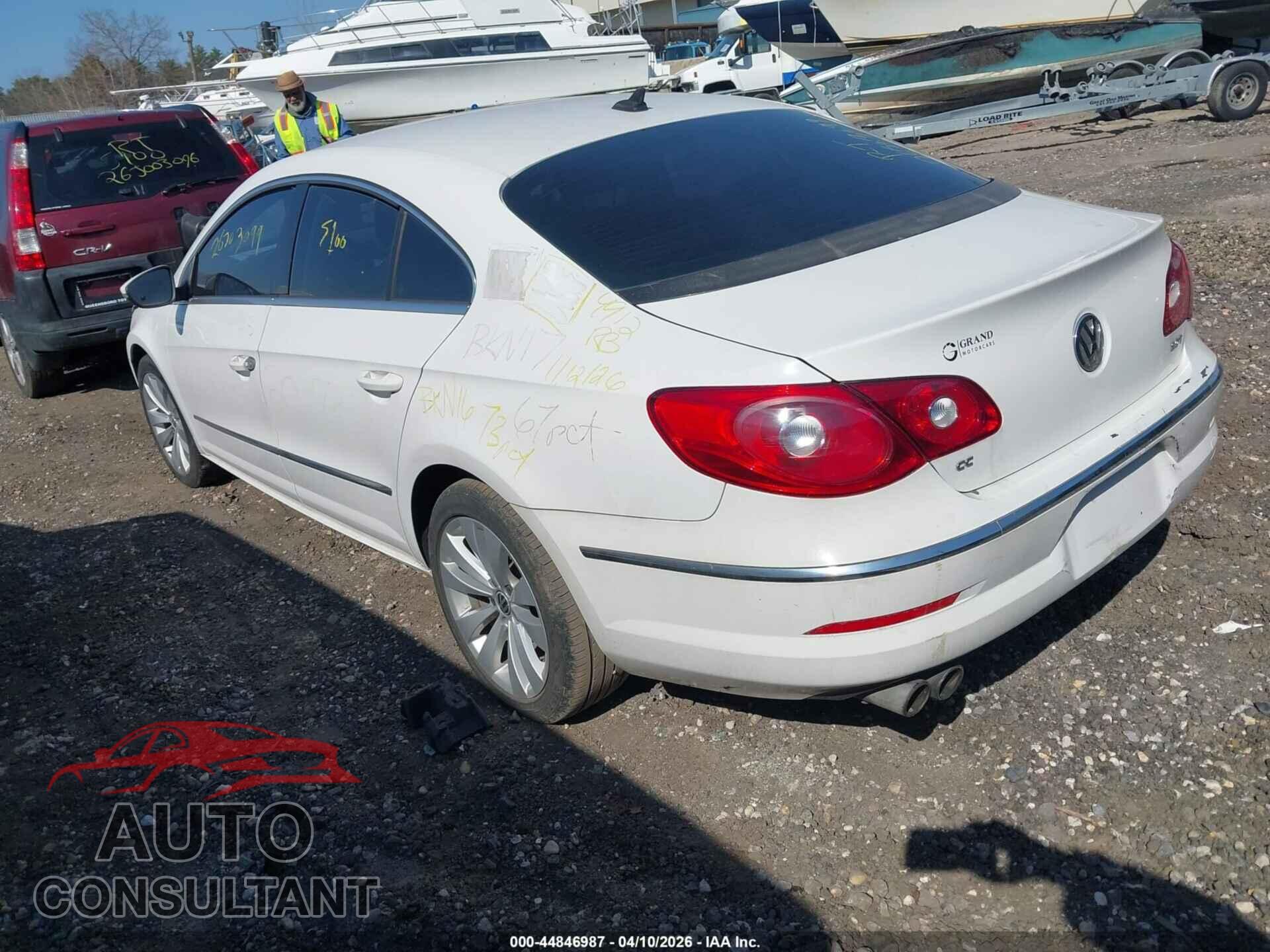 VOLKSWAGEN CC 2012 - WVWMN7AN3CE506029