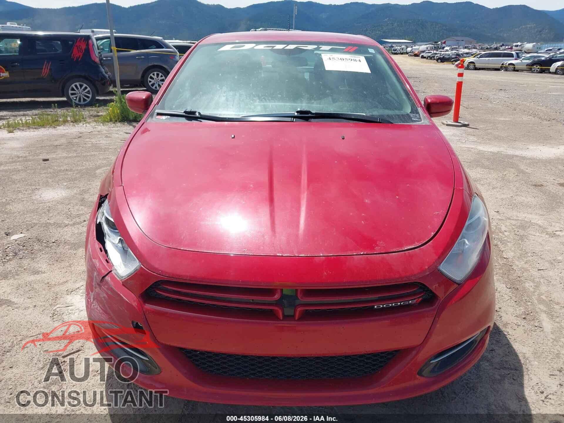 DODGE DART 2013 - 1C3CDFAA0DD201637