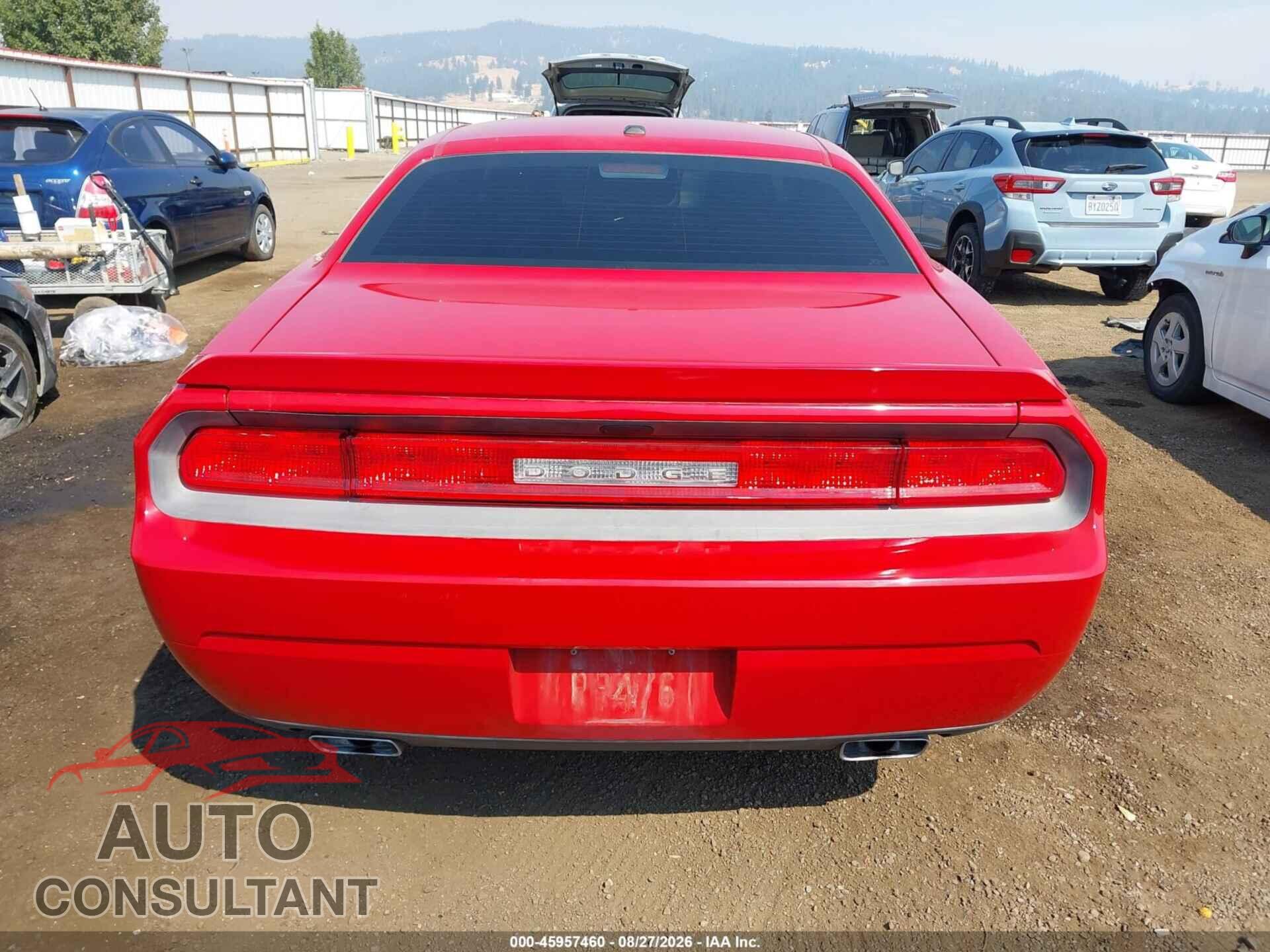 DODGE CHALLENGER 2012 - 2C3CDYAG7CH142748