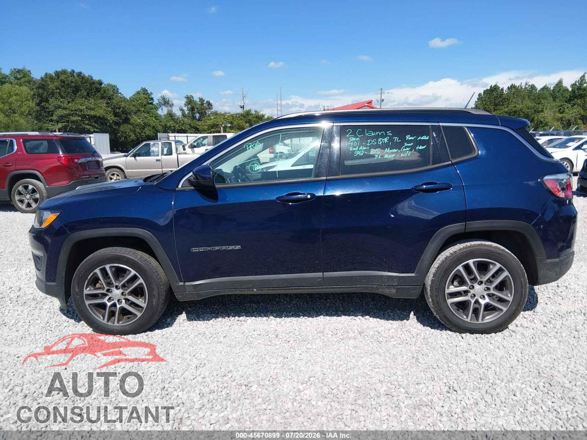 JEEP COMPASS 2017 - 3C4NJDBB8HT692452