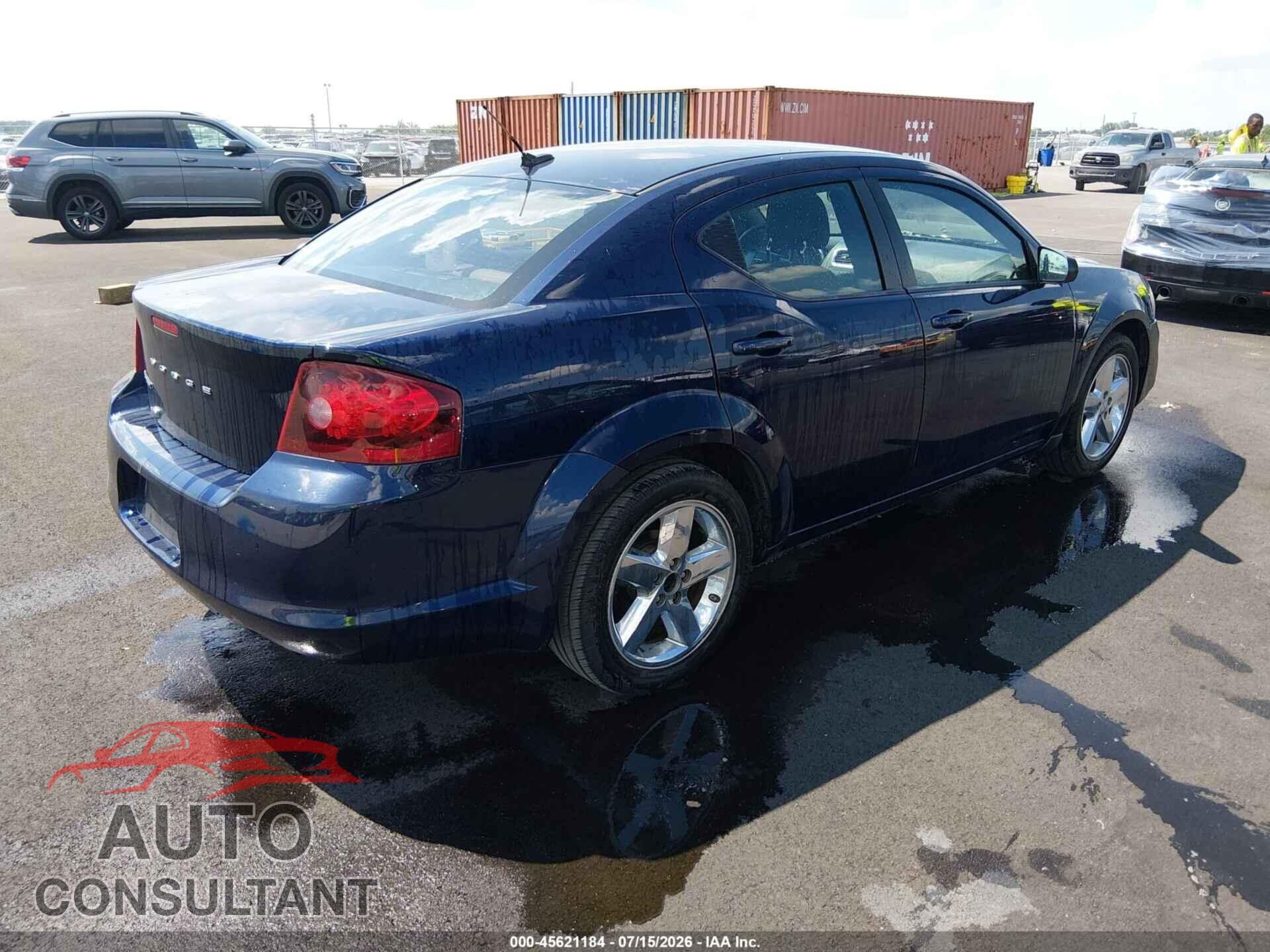 DODGE AVENGER 2013 - 1C3CDZAB9DN724949