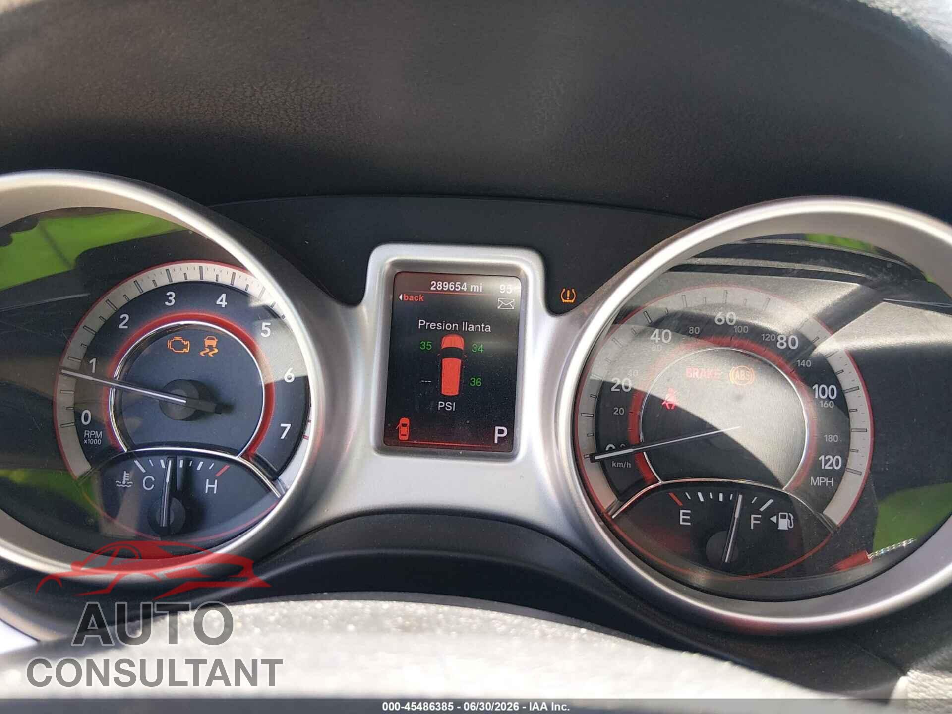 DODGE JOURNEY 2013 - 3C4PDCAB7DT533475