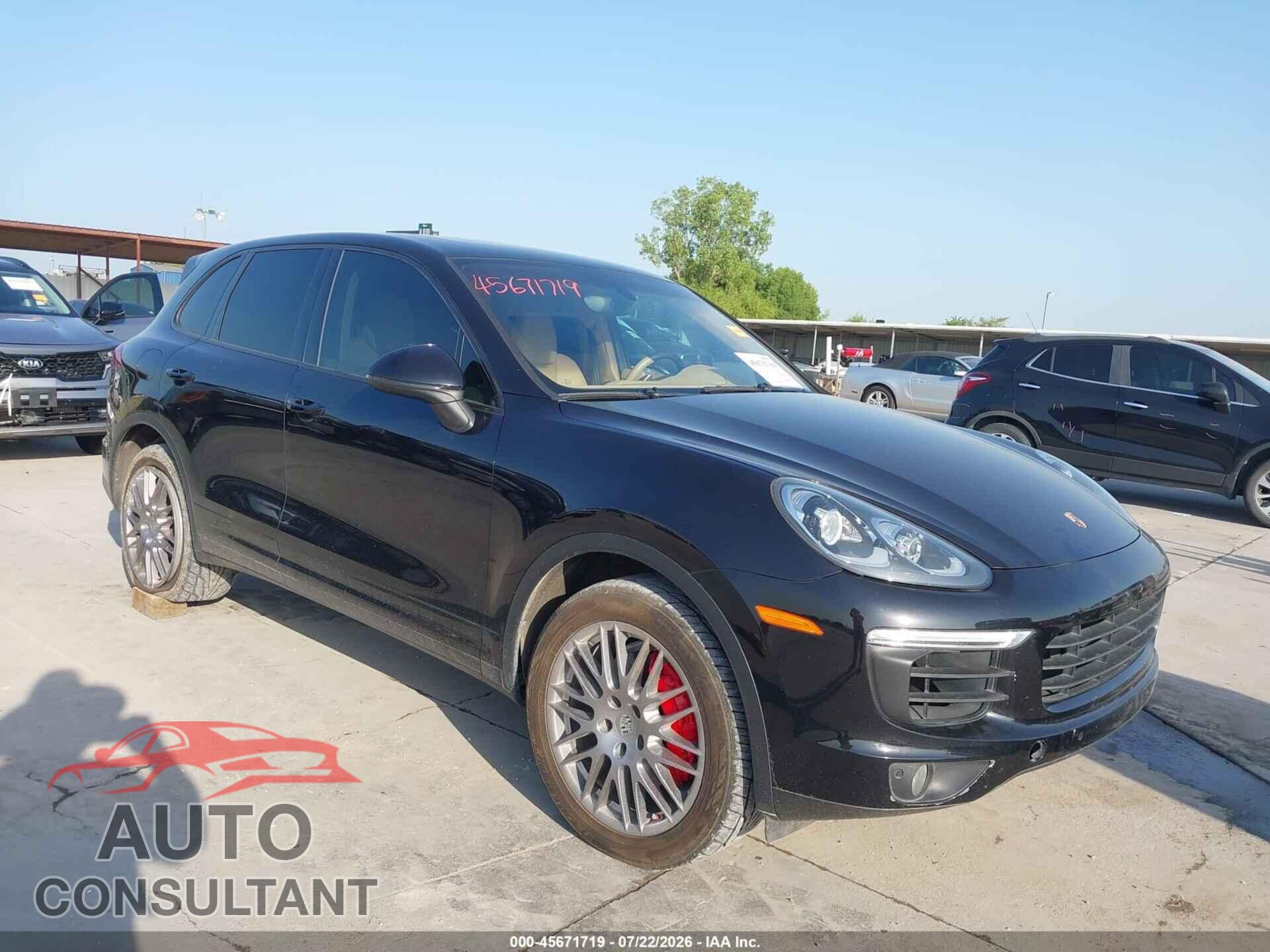 PORSCHE CAYENNE 2015 - WP1AB2A21FLA56772