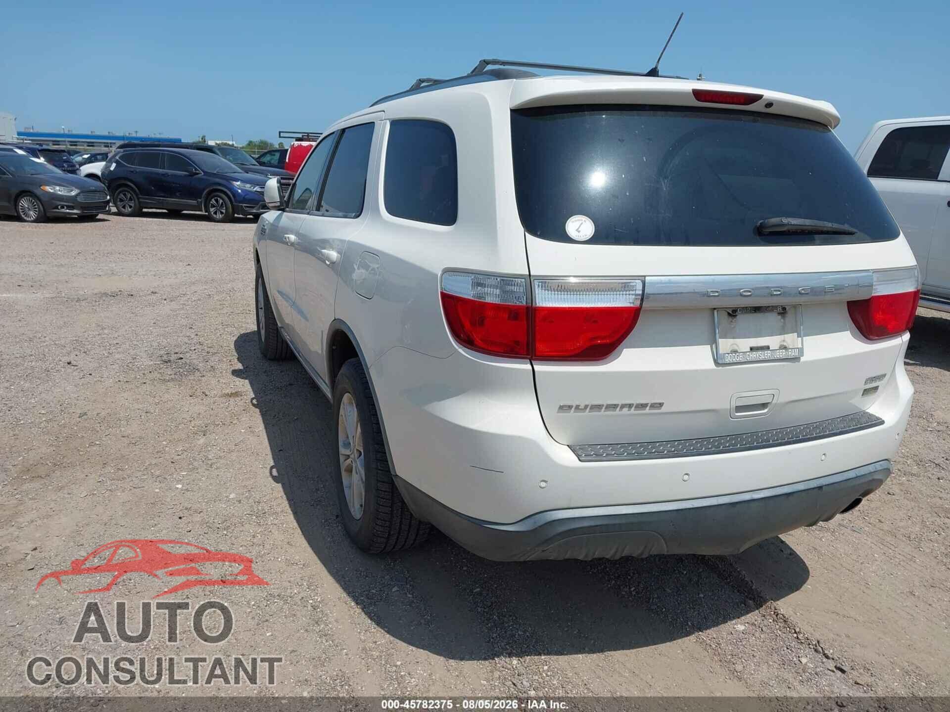 DODGE DURANGO 2011 - 1D4RD4GGXBC660086