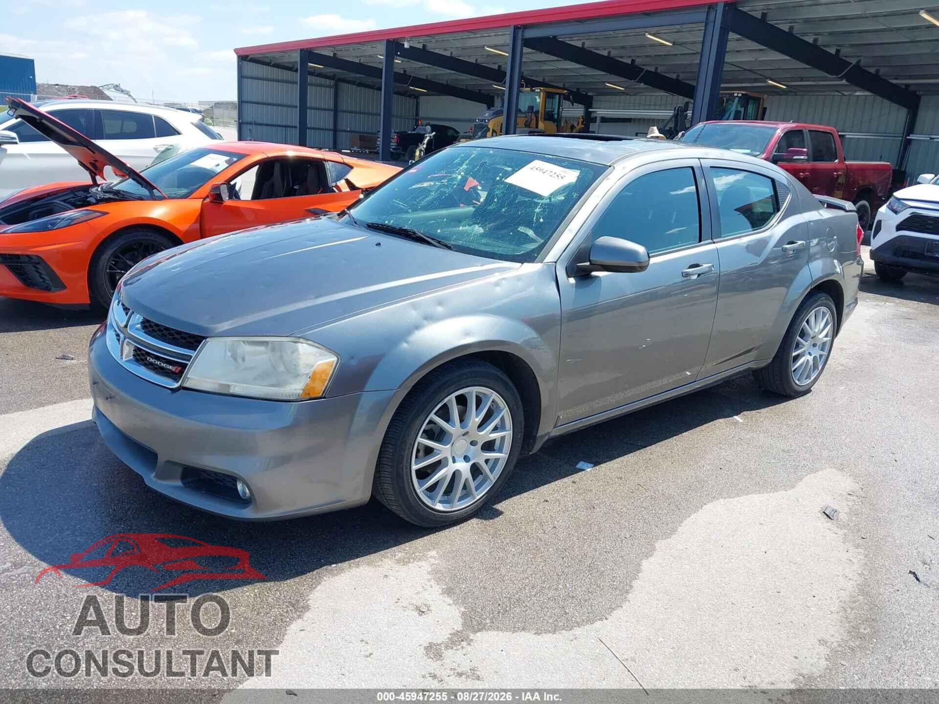 DODGE AVENGER 2012 - 1C3CDZEG4CN290900