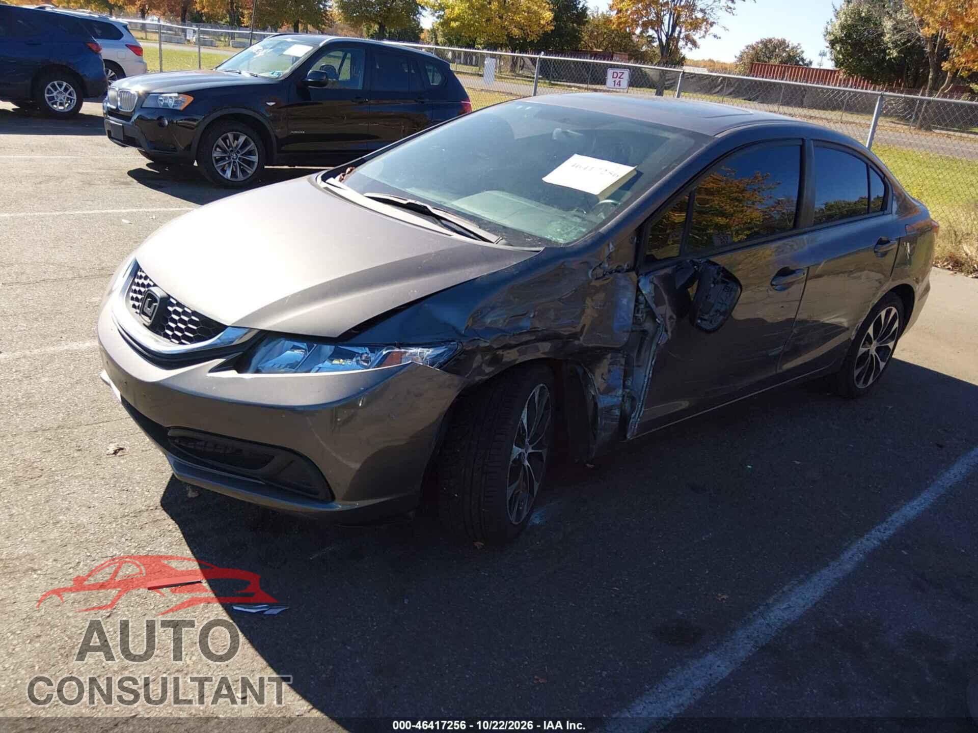 HONDA CIVIC 2013 - 19XFB2F94DE249064