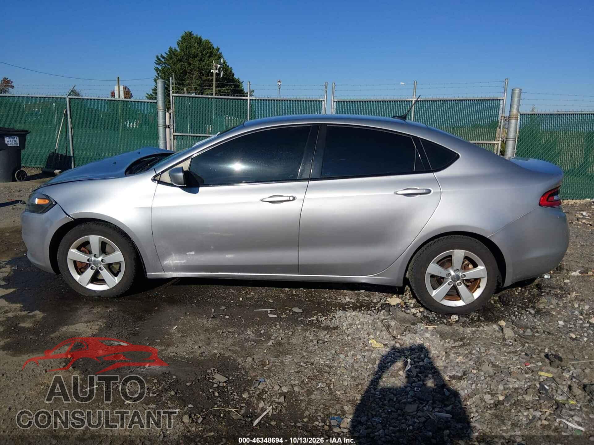 DODGE DART 2015 - 1C3CDFBB0FD315440