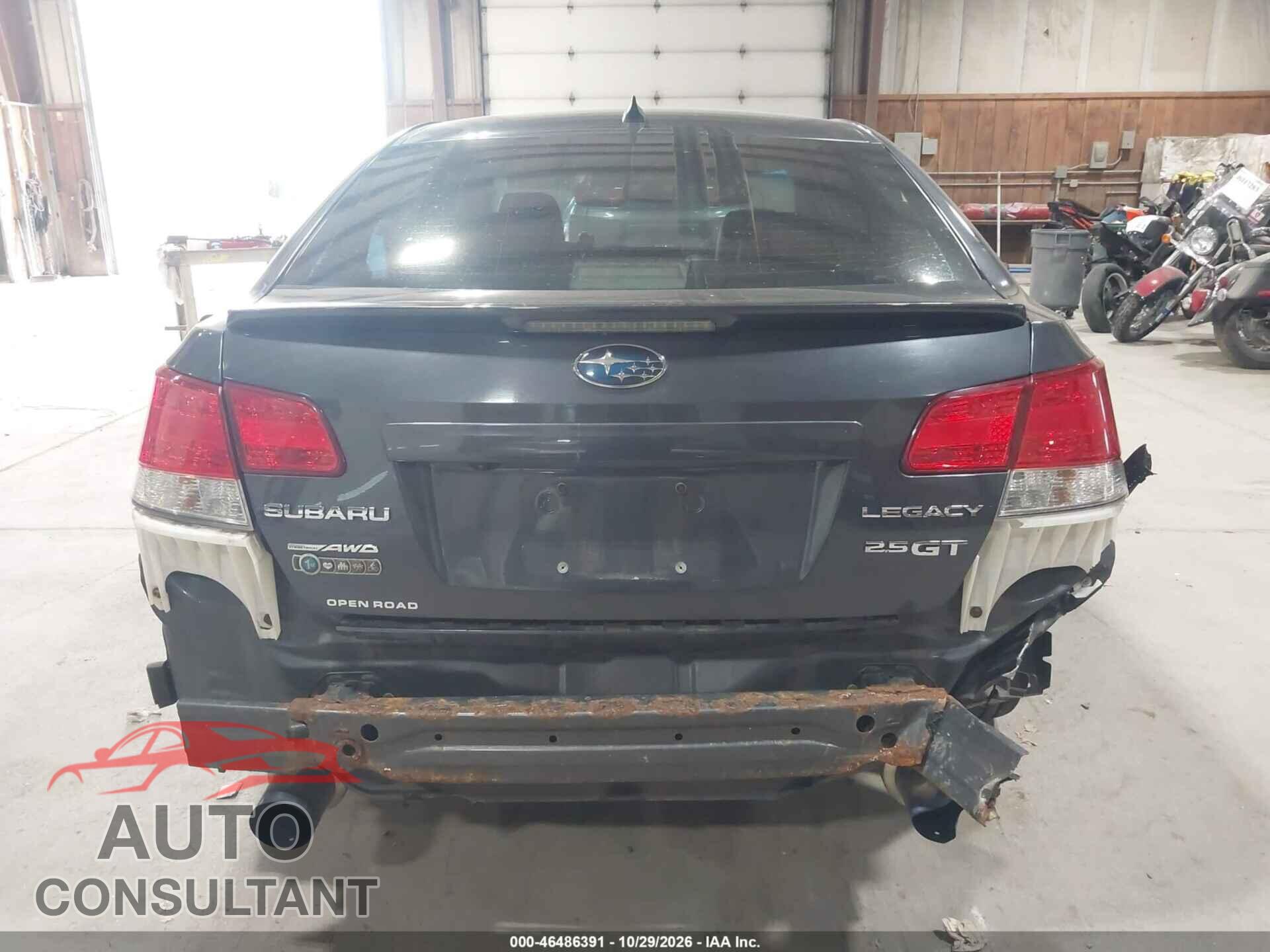 SUBARU LEGACY 2012 - 4S3BMFL65C1003393