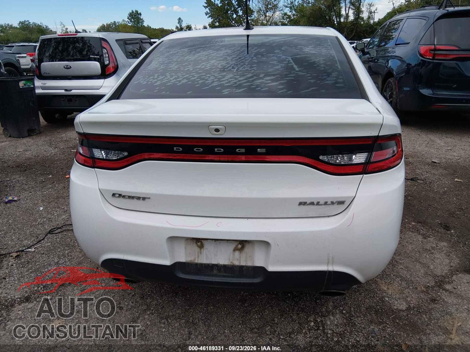 DODGE DART 2015 - 1C3CDFBB0FD213183