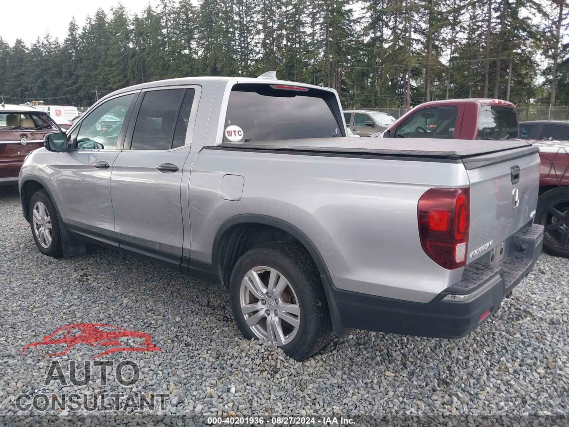 HONDA RIDGELINE 2017 - 5FPYK3F29HB020081