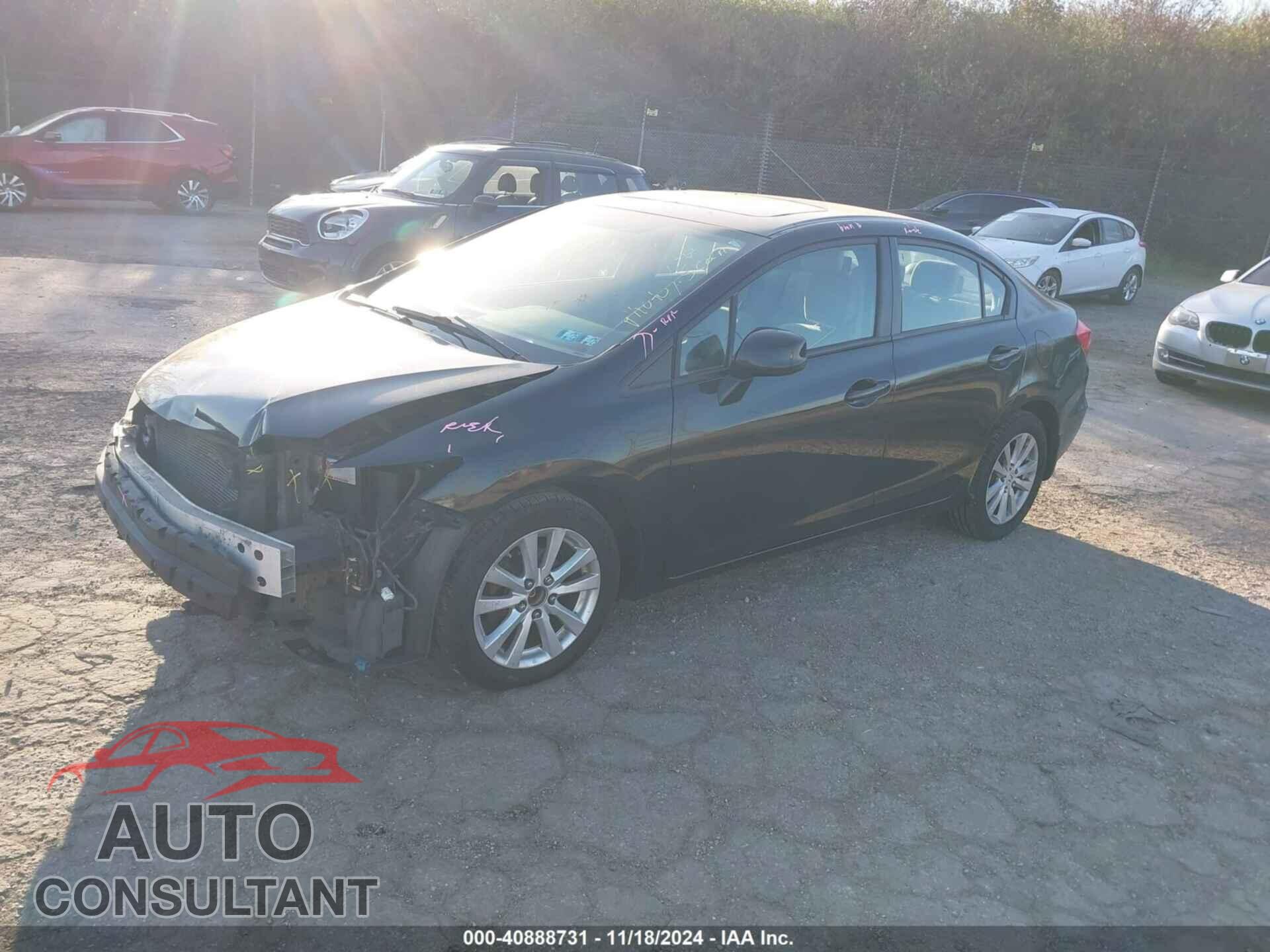HONDA CIVIC 2012 - 19XFB2F88CE364191