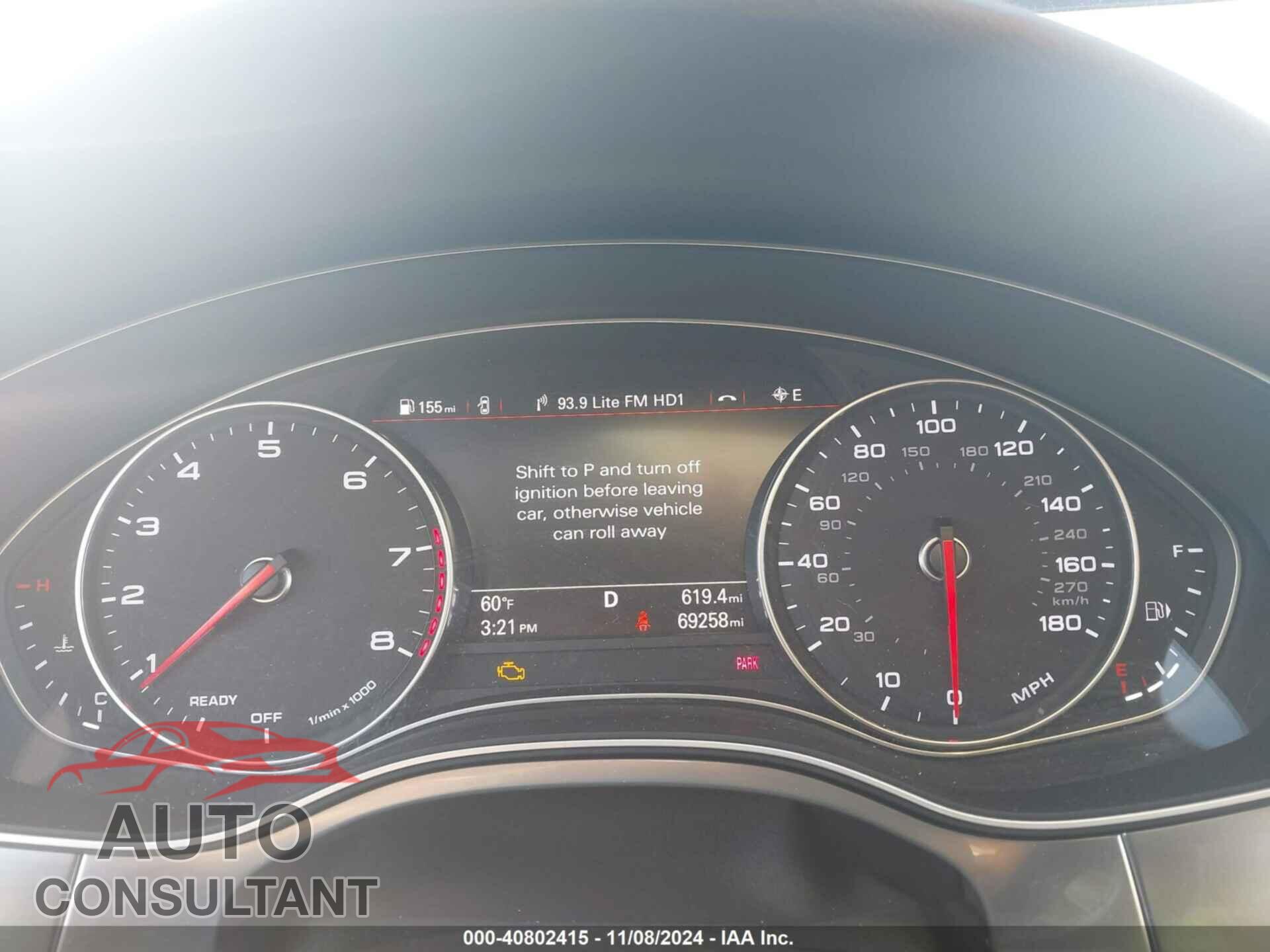 AUDI A6 2017 - WAUG8AFC8HN073689