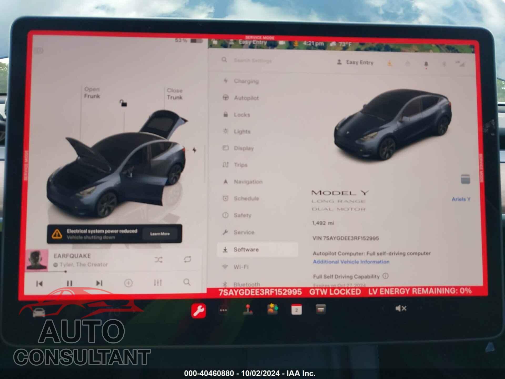 TESLA MODEL Y 2024 - 7SAYGDEE3RF152995