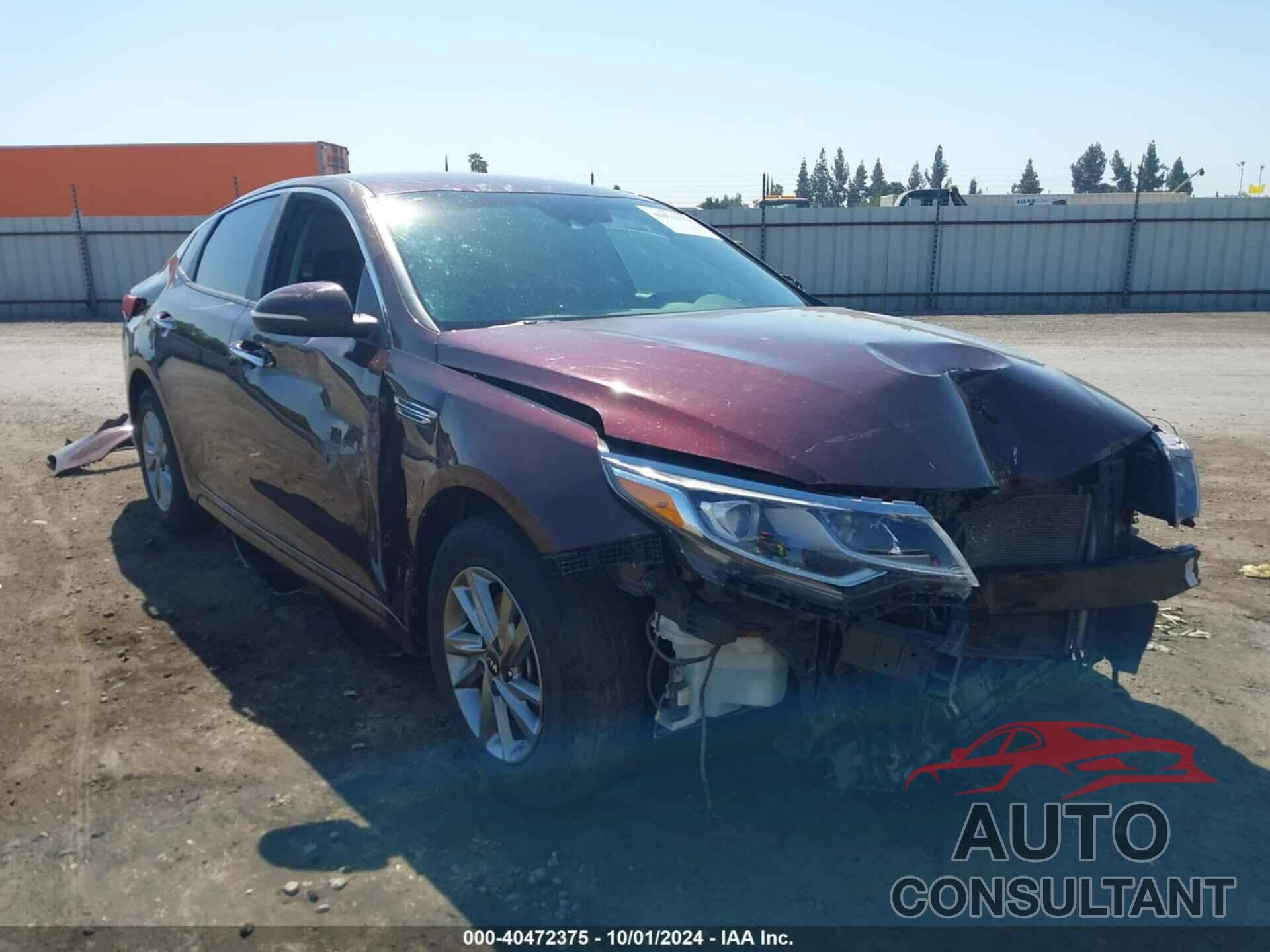 KIA OPTIMA 2019 - 5XXGT4L30KG309262