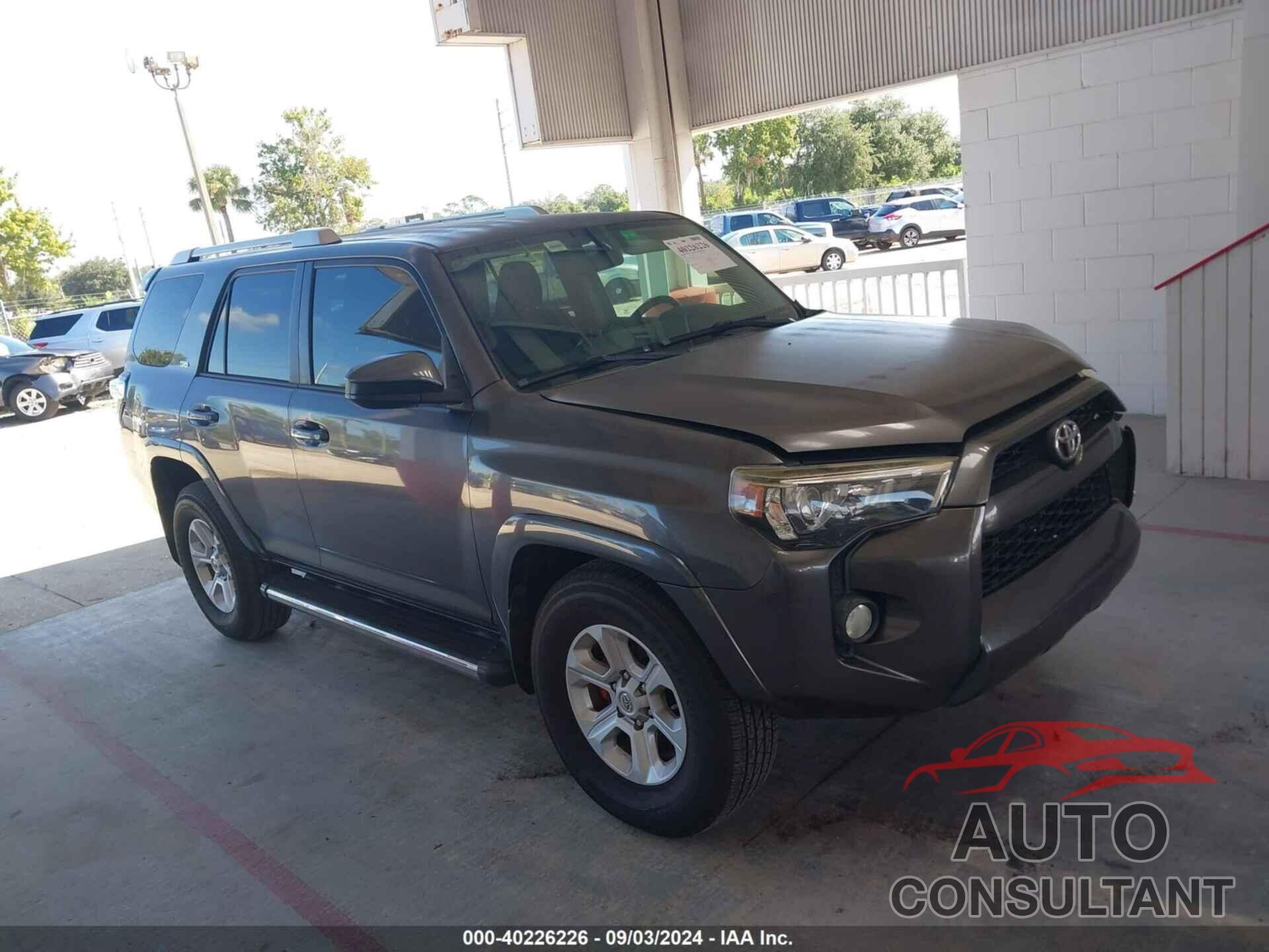 TOYOTA 4RUNNER 2016 - JTEZU5JR3G5137559