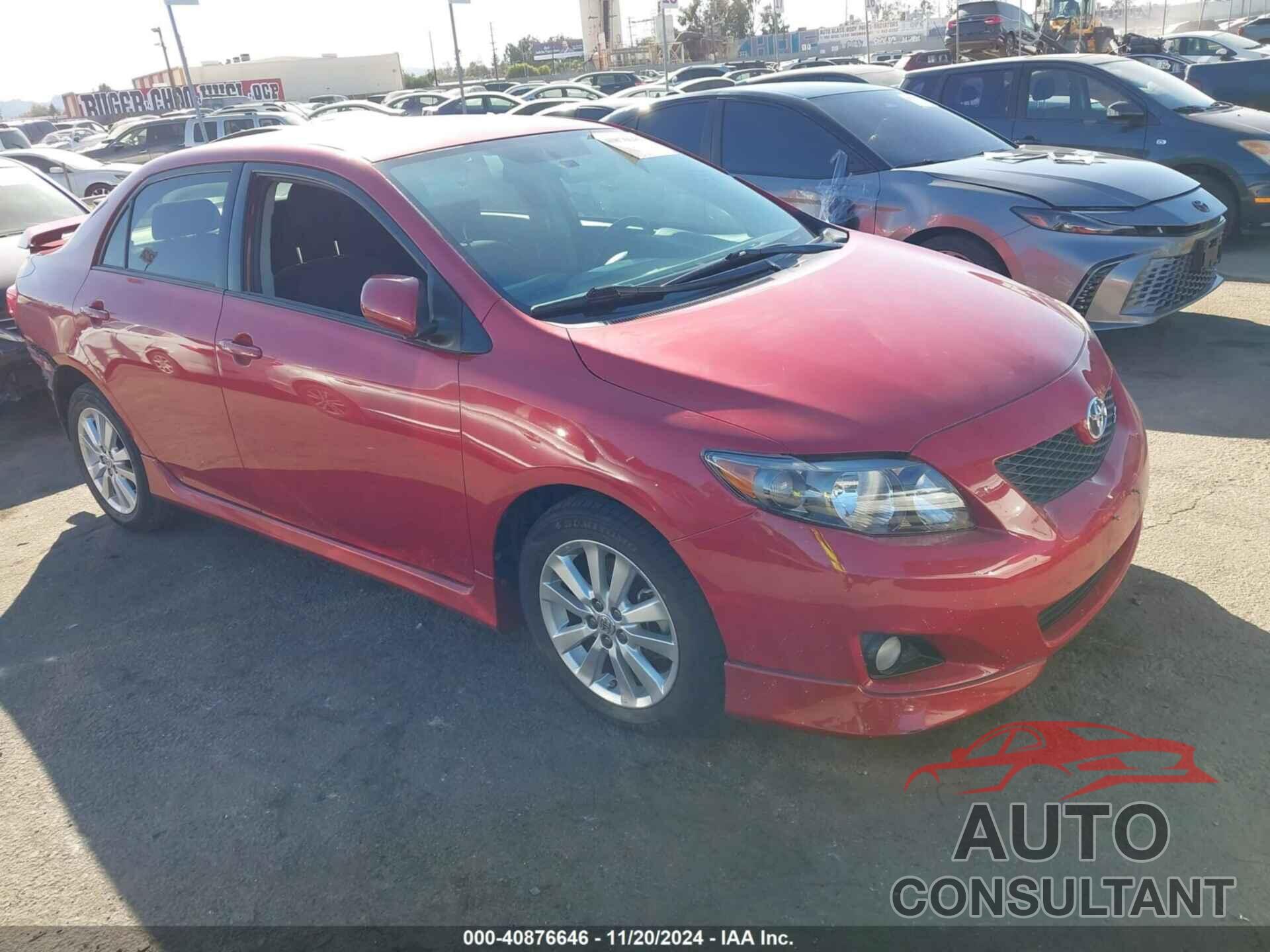 TOYOTA COROLLA 2010 - 2T1BU4EE1AC465483