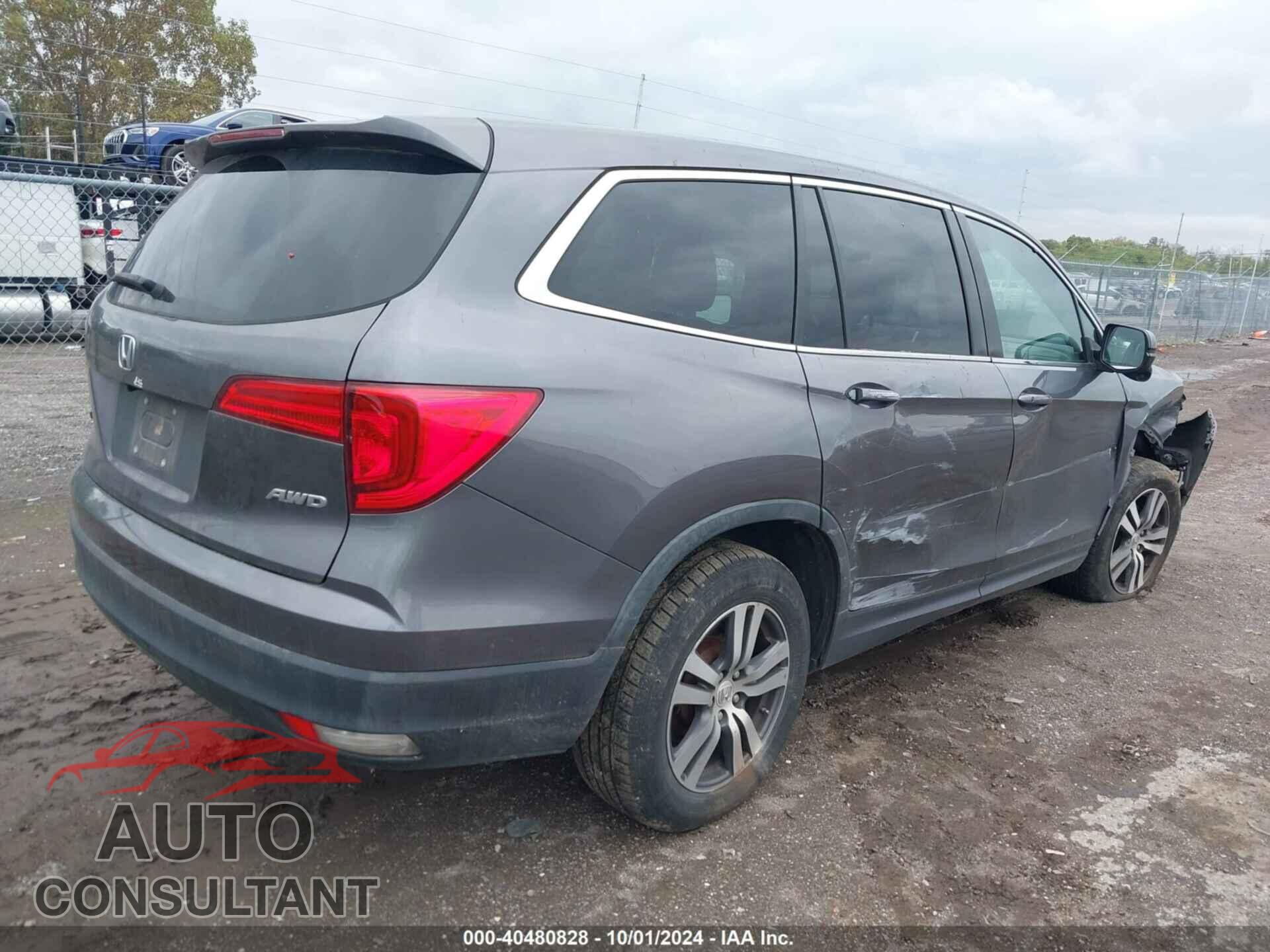 HONDA PILOT 2017 - 5FNYF6H55HB052659
