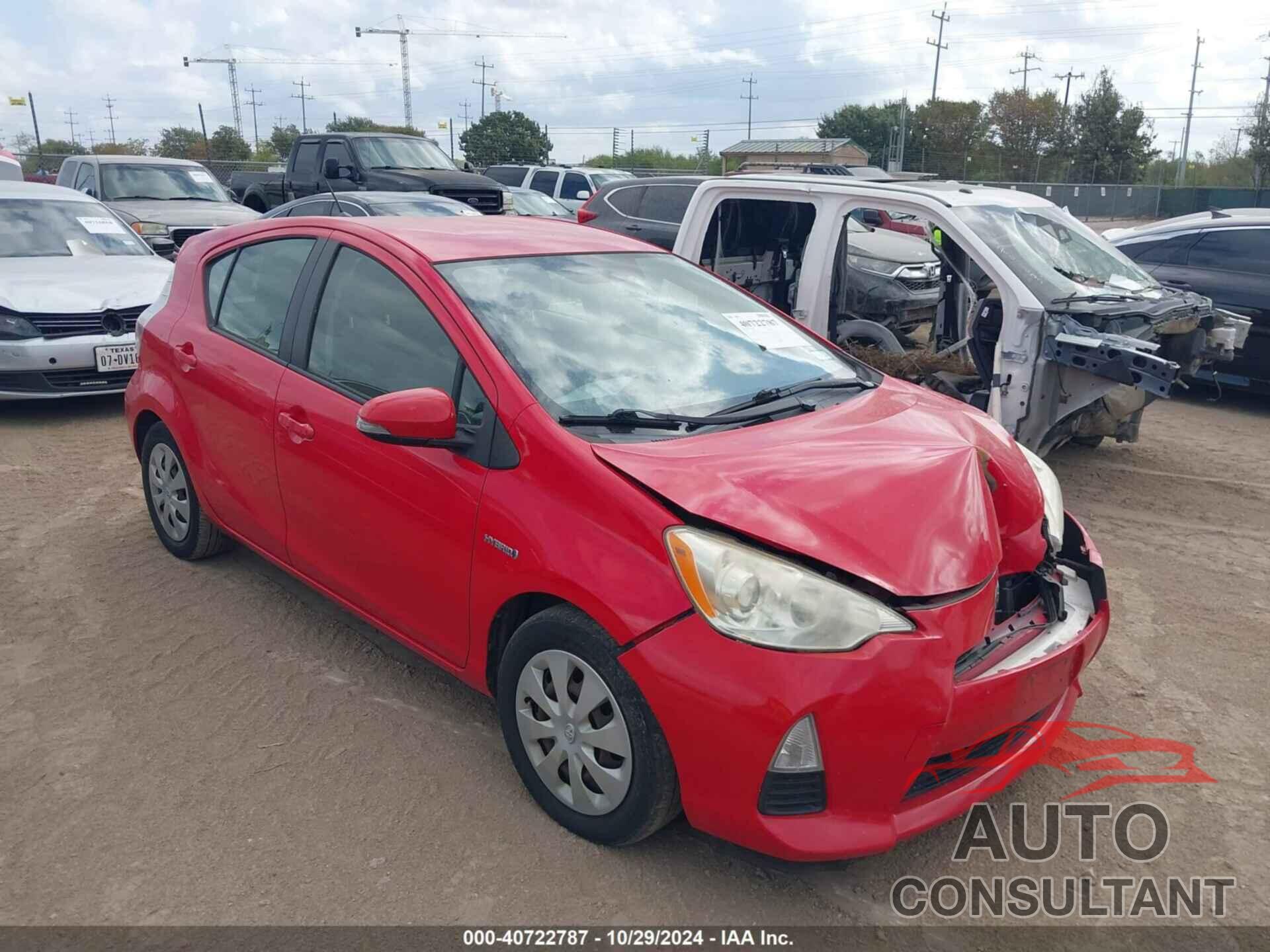 TOYOTA PRIUS C 2012 - JTDKDTB31C1519921