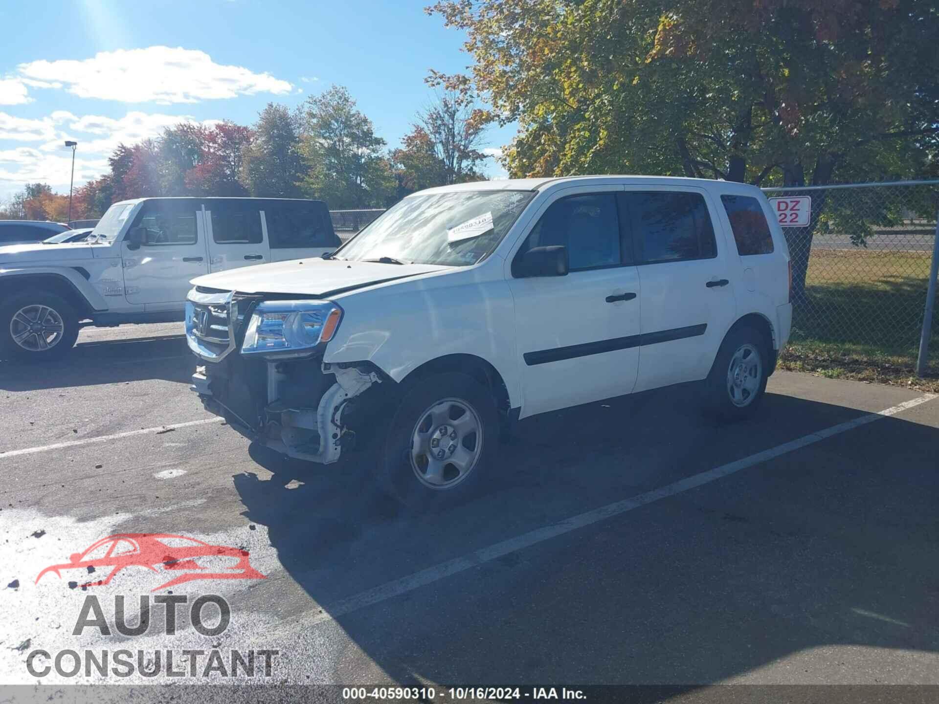 HONDA PILOT 2015 - 5FNYF4H22FB062198