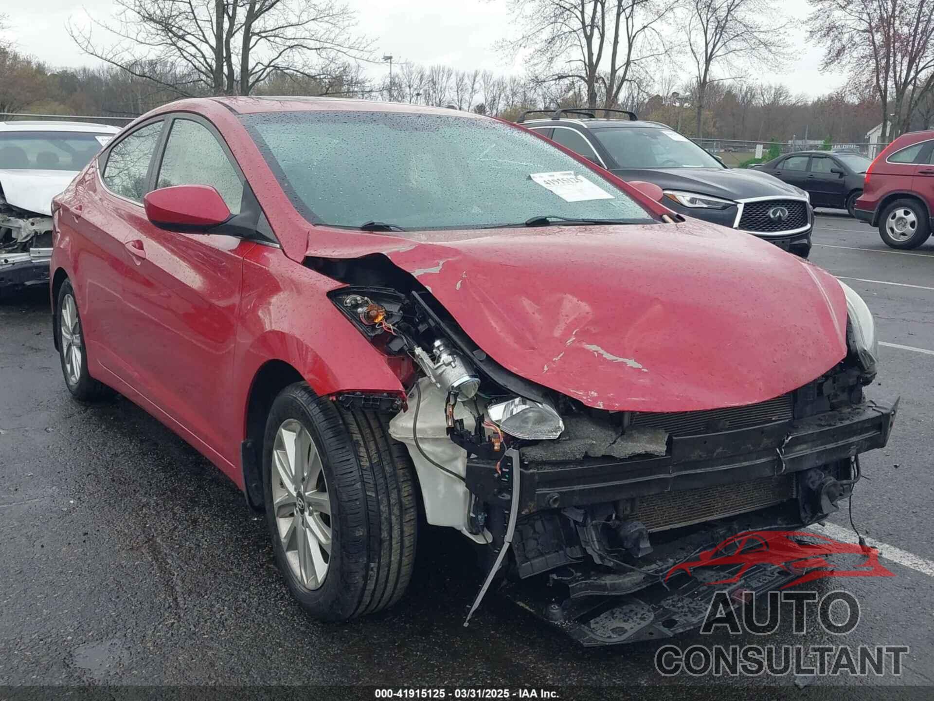 HYUNDAI ELANTRA 2015 - KMHDH4AE2FU447342