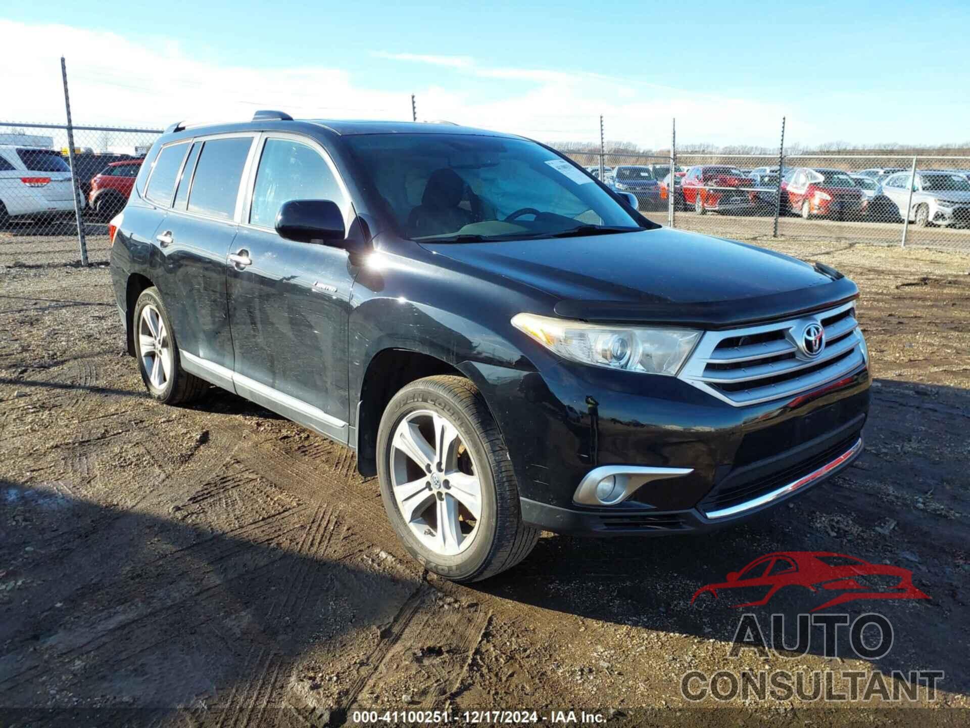 TOYOTA HIGHLANDER 2012 - 5TDDK3EHXCS106467