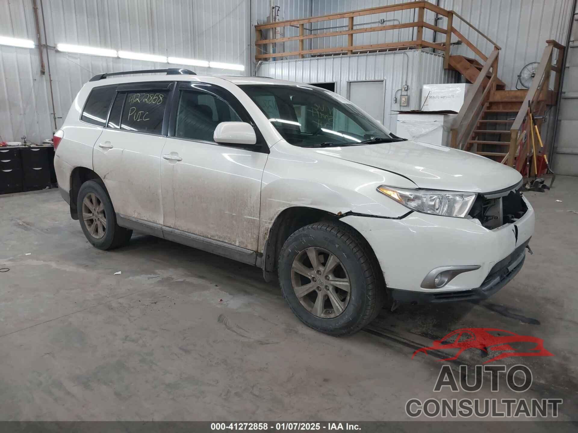 TOYOTA HIGHLANDER 2013 - 5TDBK3EH6DS248565