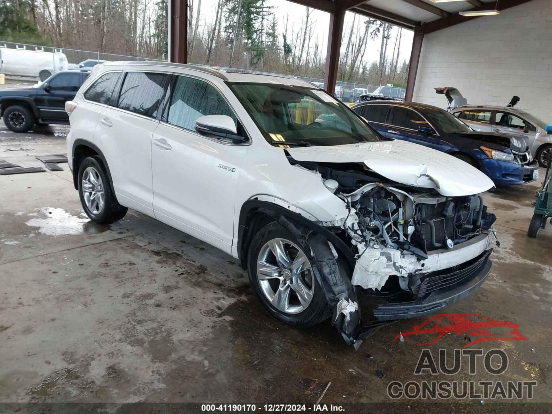 TOYOTA HIGHLANDER HYBRID 2015 - 5TDDCRFHXFS008459