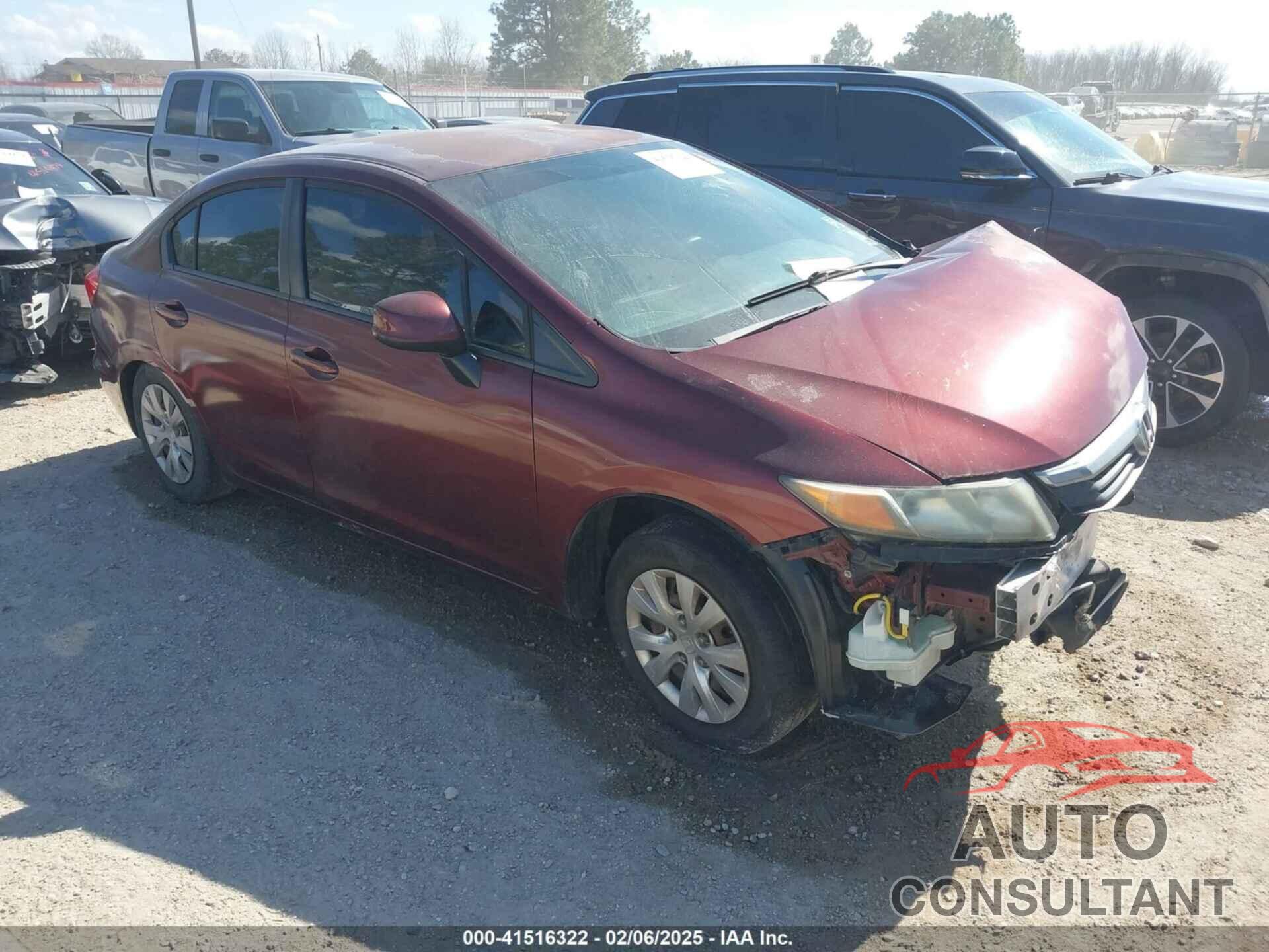 HONDA CIVIC 2012 - 2HGFB2F59CH557476