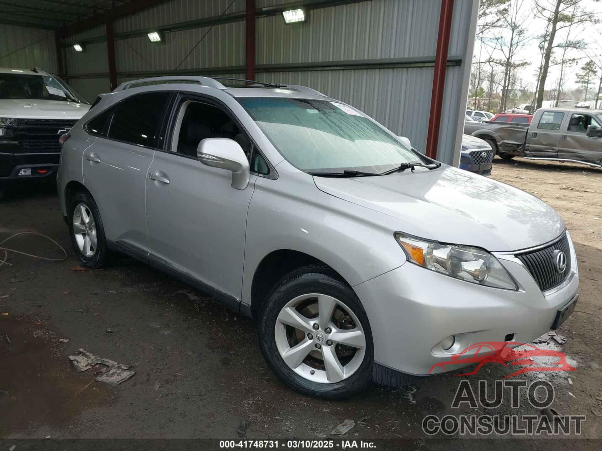 LEXUS RX 350 2011 - 2T2BK1BAXBC092527