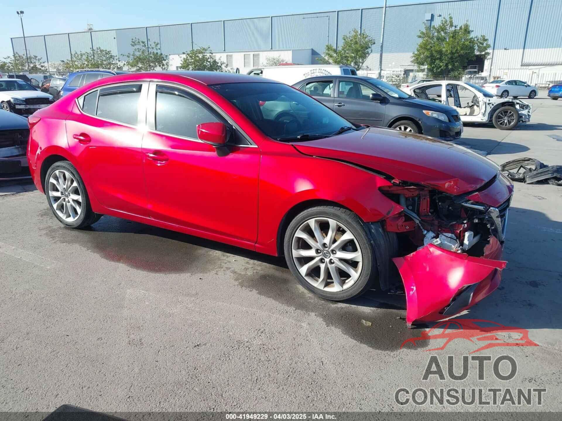 MAZDA MAZDA3 2015 - JM1BM1W33F1227366