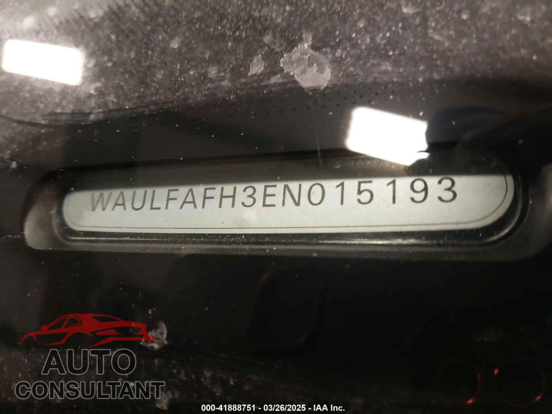 AUDI A5 2014 - WAULFAFH3EN015193