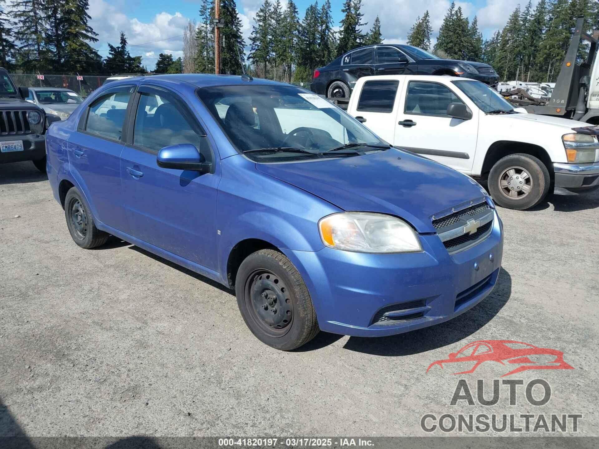 CHEVROLET AVEO 2009 - KL1TD56EX9B367370