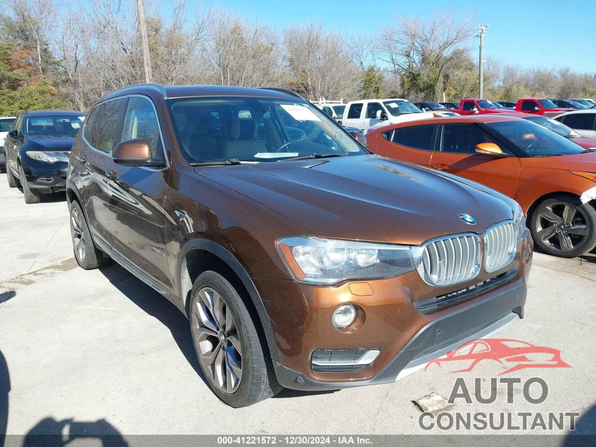 BMW X3 2017 - 5UXWX9C38H0W71118