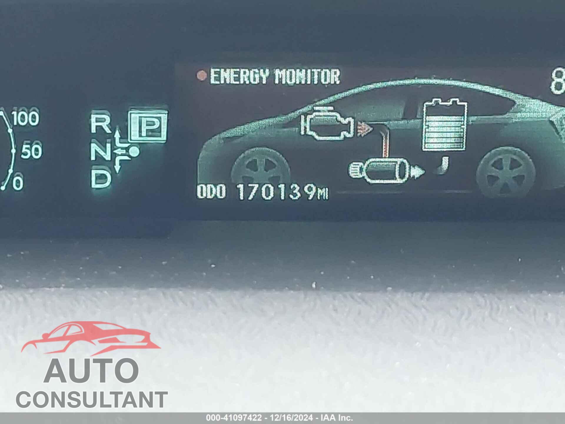 TOYOTA PRIUS 2012 - JTDKN3DU2C5469865