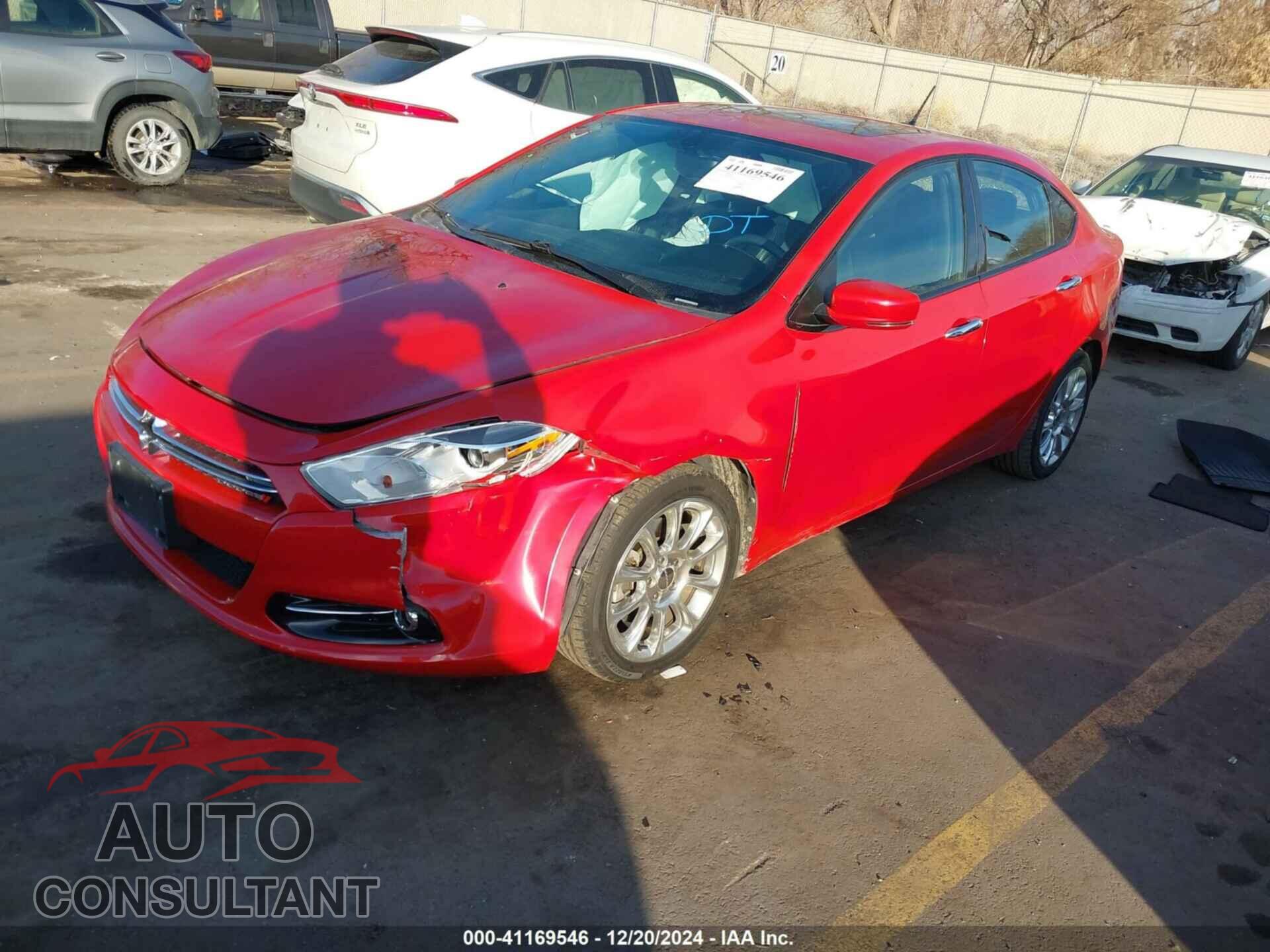 DODGE DART 2013 - 1C3CDFCH4DD214546