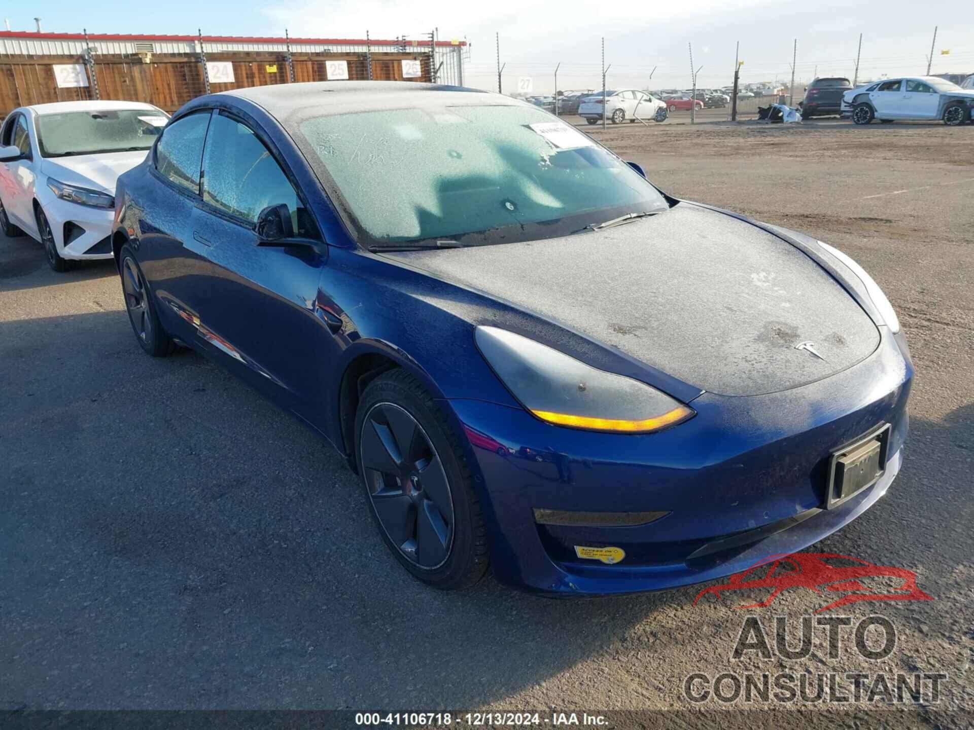 TESLA MODEL 3 2022 - 5YJ3E1EB5NF307901