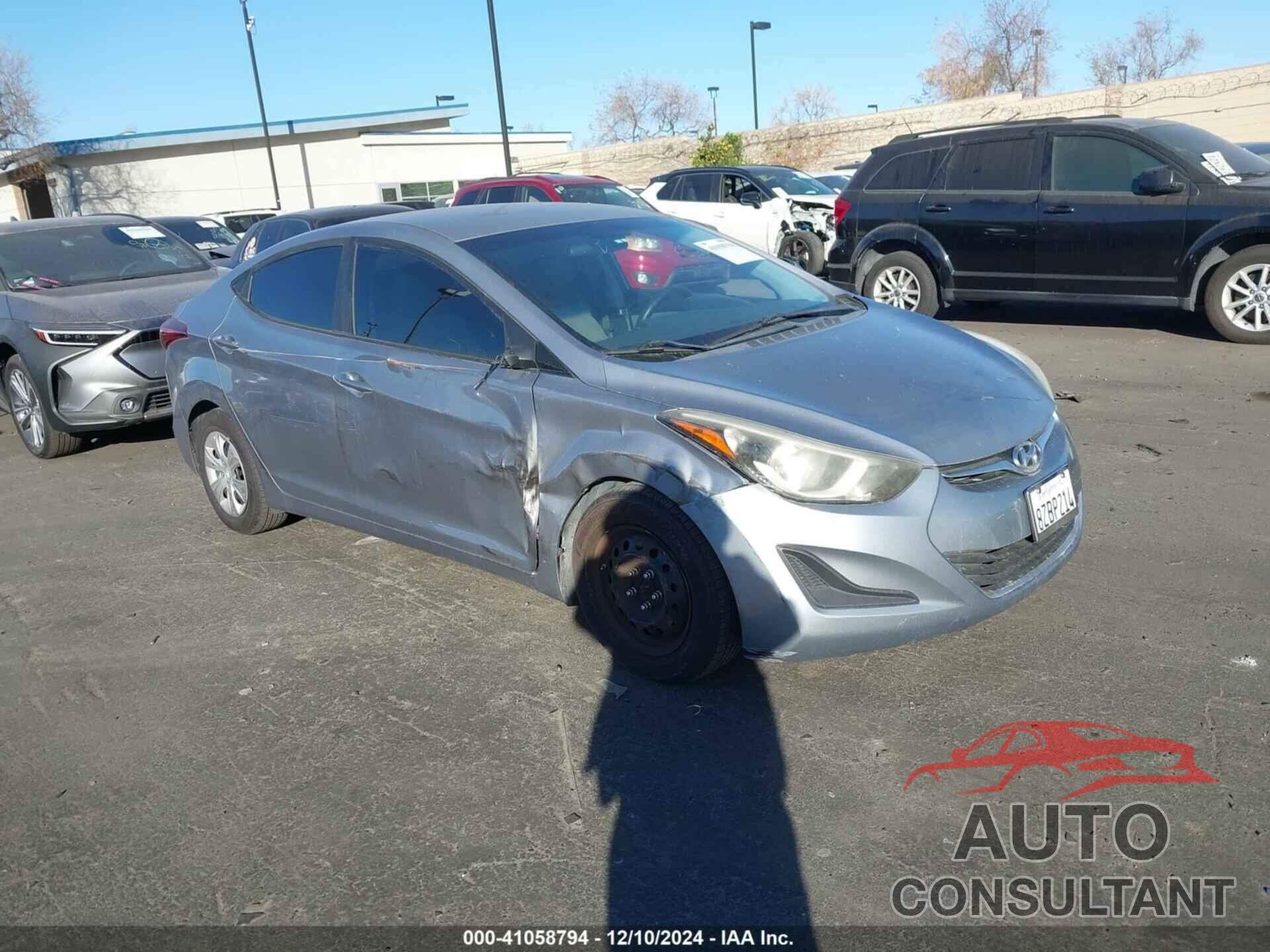 HYUNDAI ELANTRA 2016 - 5NPDH4AE6GH706494