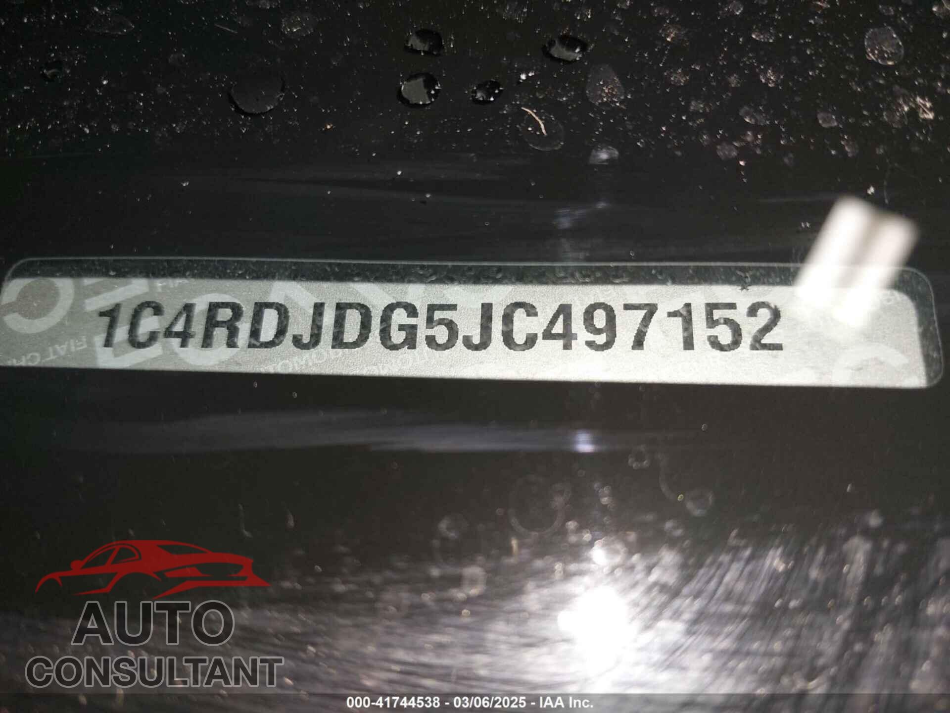 DODGE DURANGO 2018 - 1C4RDJDG5JC497152