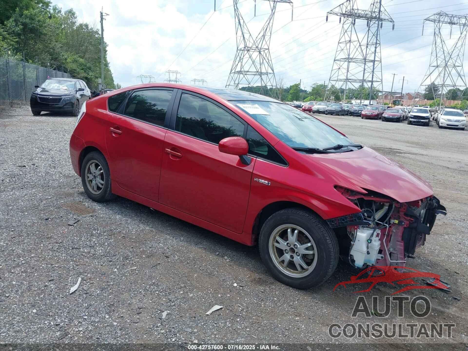TOYOTA PRIUS 2010 - JTDKN3DU5A5059106