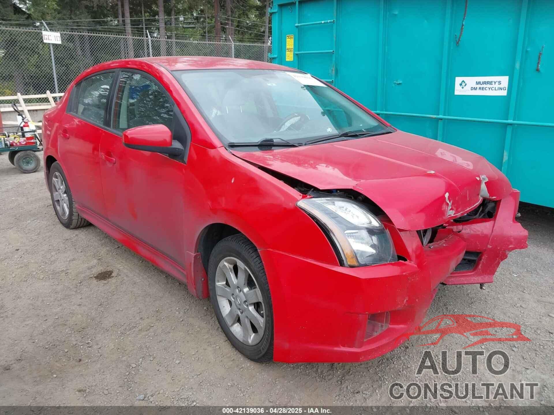 NISSAN SENTRA 2012 - 3N1AB6AP1CL673659