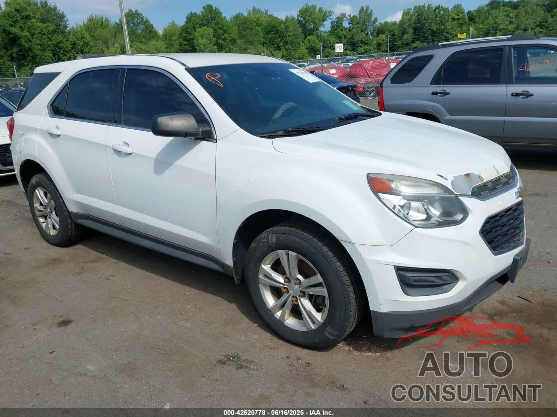CHEVROLET EQUINOX 2016 - 2GNFLEEK1G6130533