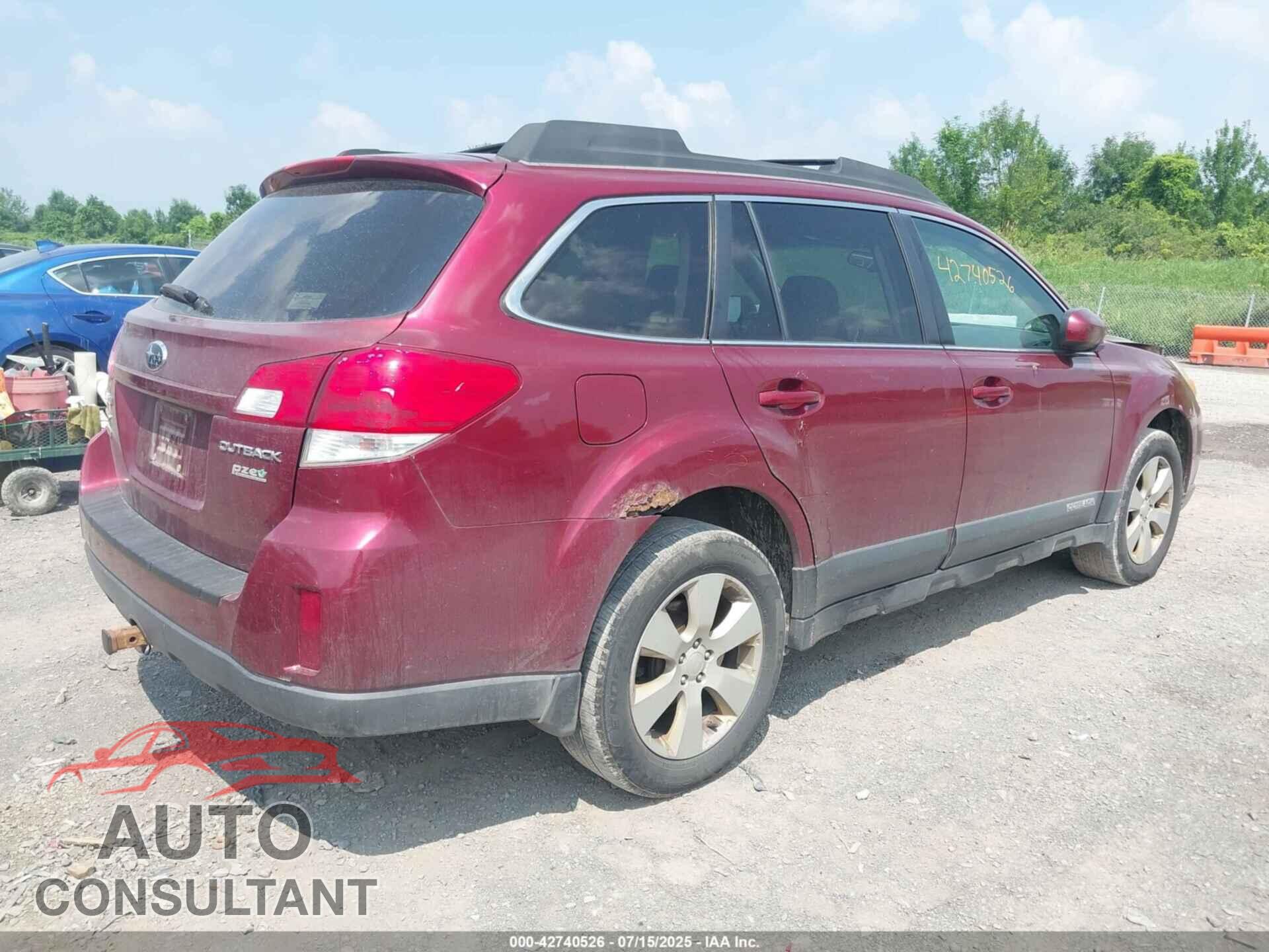 SUBARU OUTBACK 2011 - 4S4BRBCC2B3373196