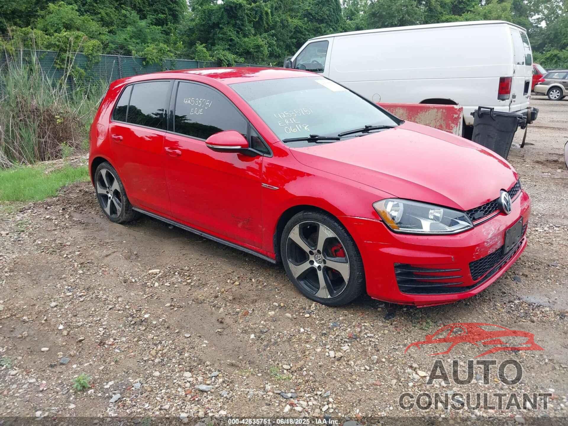 VOLKSWAGEN GOLF GTI 2017 - 3VW4T7AU0HM033833