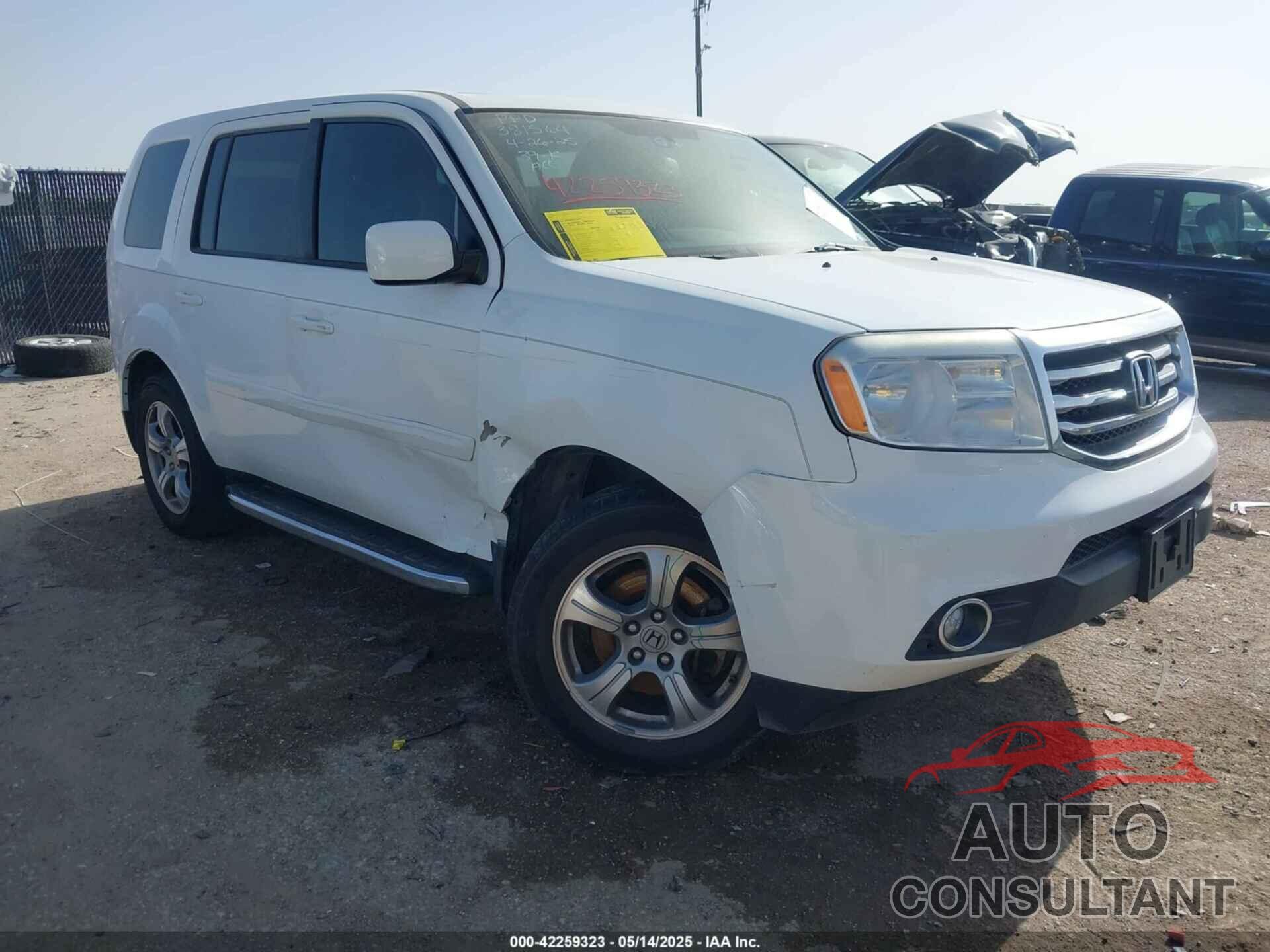 HONDA PILOT 2013 - 5FNYF3H66DB034513